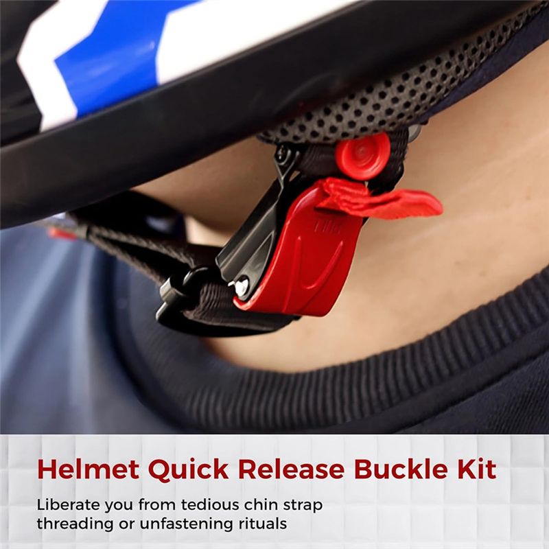 طقم استبدال مشبك سريع الفك للخ - مراجعة Quick Release Buckle Motorcycle Helmet وسعره