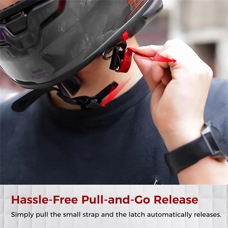 طقم استبدال مشبك سريع الفك للخ - مراجعة Quick Release Buckle Motorcycle Helmet وسعره