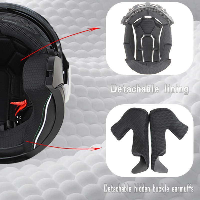 715-دراجة نارية مزدوجة قناع ال - مراجعة Dual Visor Motorcycle Racing Helmet وسعره