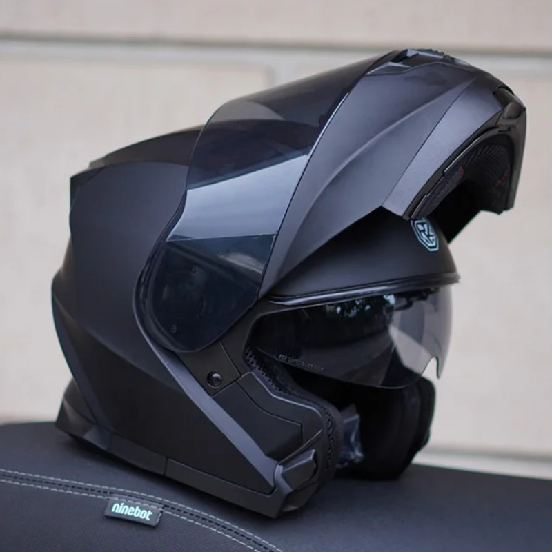 خوذة دراجة نارية مزدوجة الوجه  - مراجعة Modular Flip Up Motorcycle Helmet Dot Approved وسعره