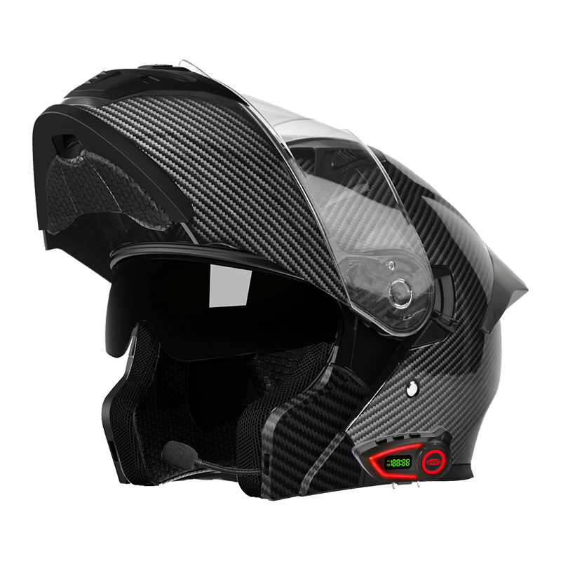 خوذات دراجات نارية من مادة ABS - مراجعة Modular Flip Up Motorcycle Helmet Dot Approved وسعره