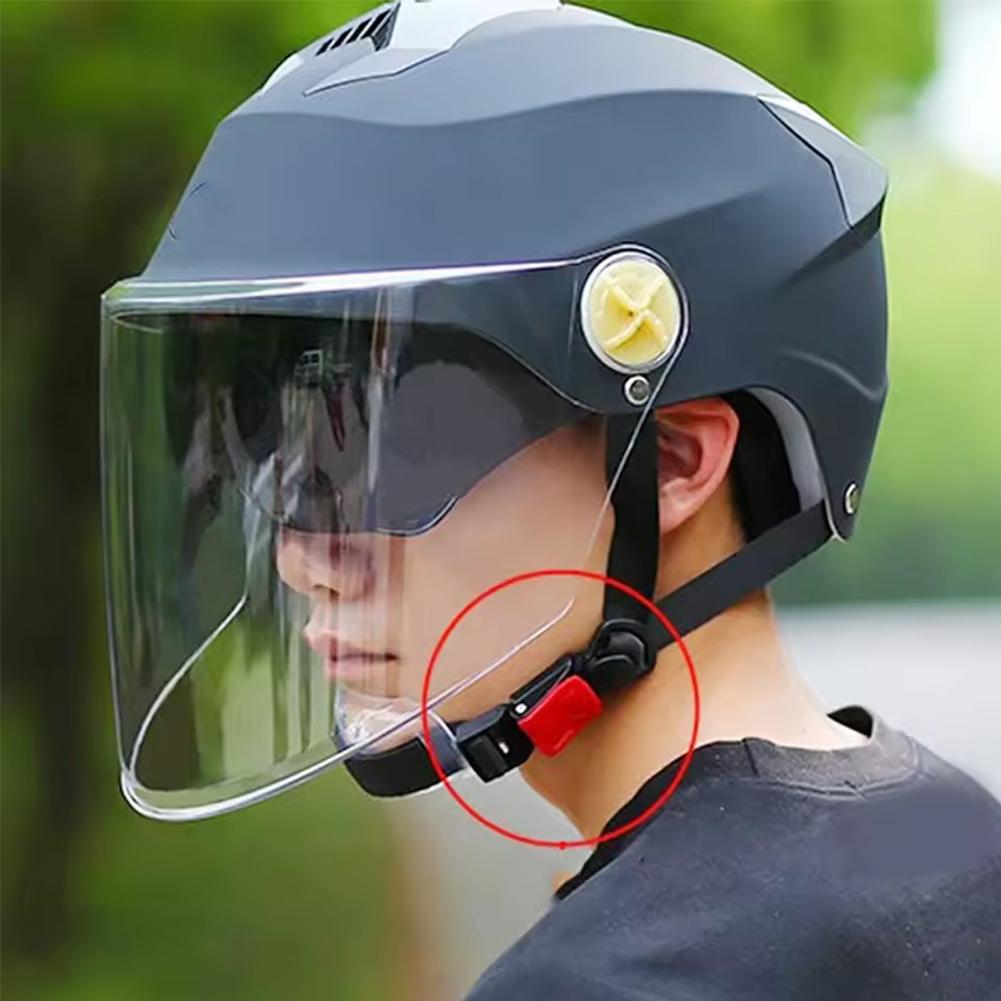 حزام ذقن عالمي لخوذة الدراجات  - مراجعة Quick Release Buckle Motorcycle Helmet وسعره