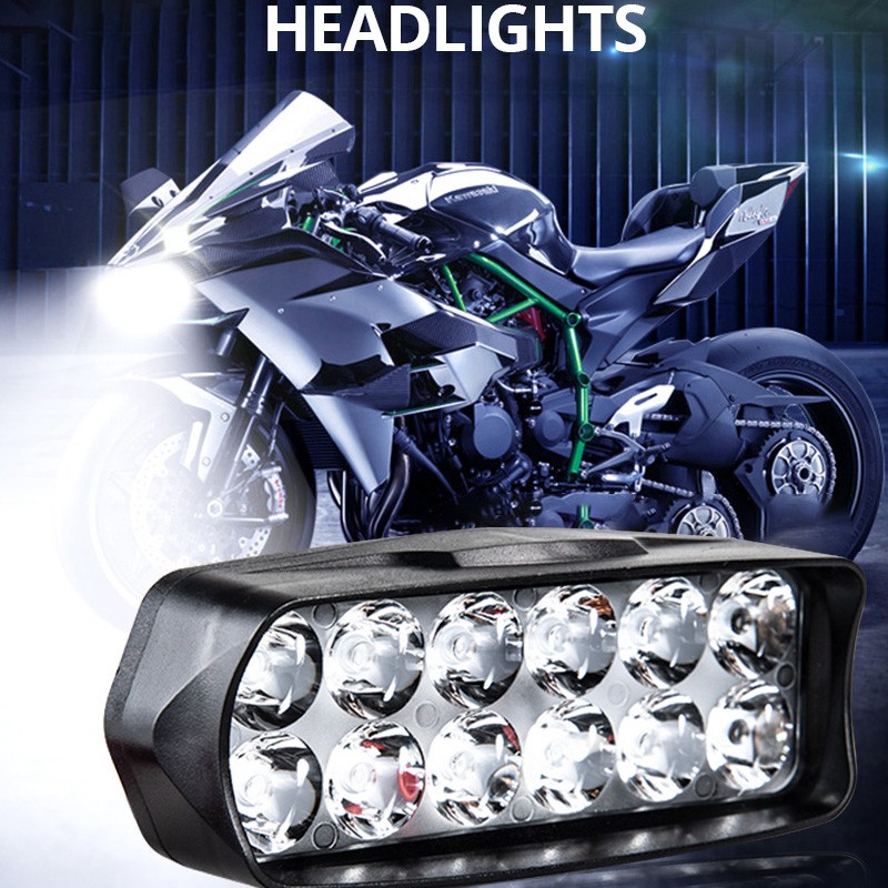 دراجة نارية المصباح 12 فولت بق - مراجعة Universal Motorcycle Led Headlight Projector وسعره