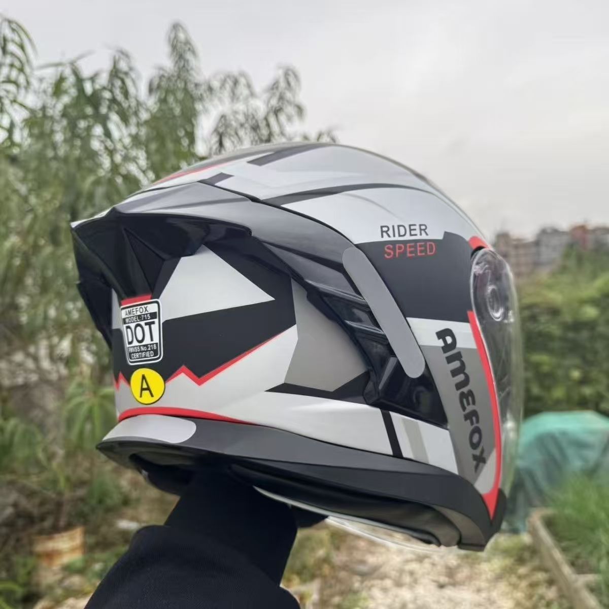 خوذة دراجة نارية مفتوحة الوجه  - مراجعة Motorcycle Helmet Inner Sun Visor Lens وسعره
